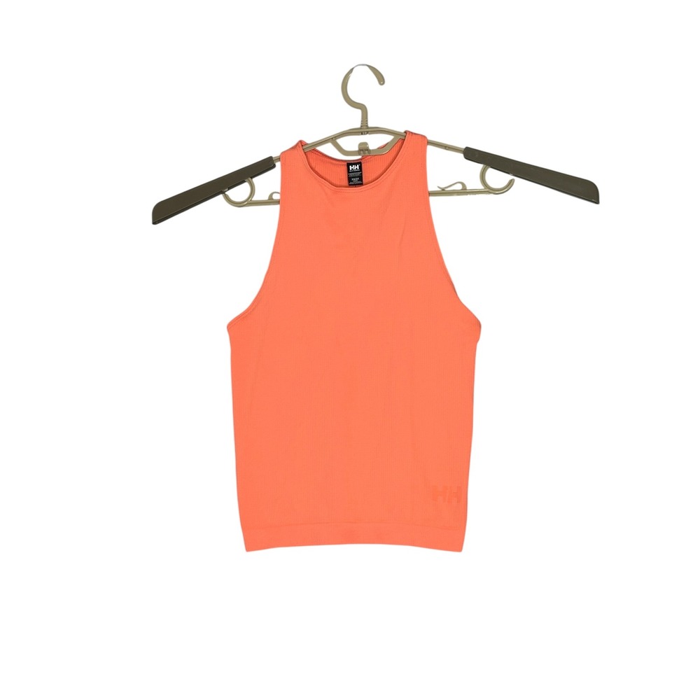NWT Helly Hansen Womens Allure Seamless Singlet Top XS Active Ribbed Peach